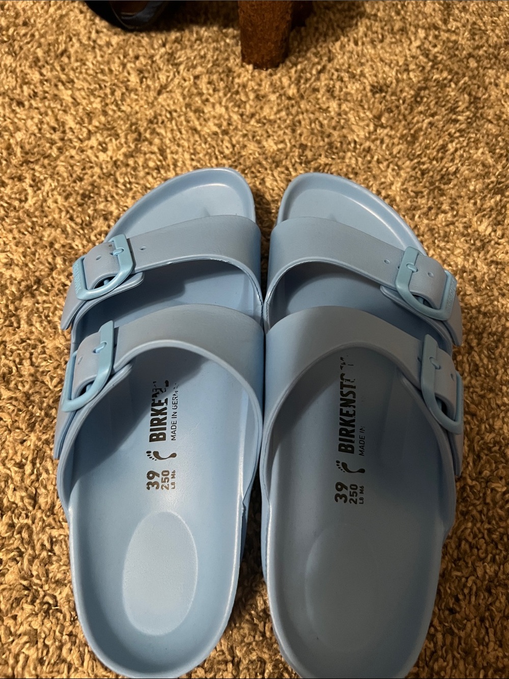 Birkenstock Light Blue Two-Buckle EVA Slide Sandals - Picture 2 of 3